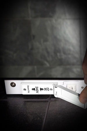 Rosie Arched Backlit Bathroom Mirror (Shaver)