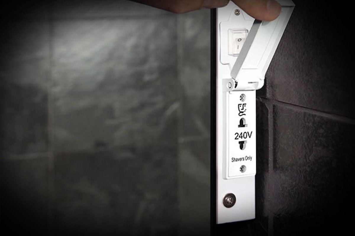 Anna LED Light Bathroom Mirror (Shaver)