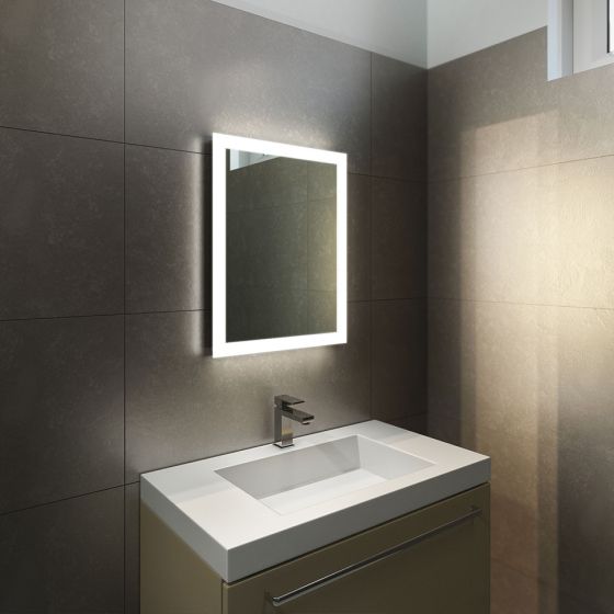 Halo Tall LED Light Bathroom Mirror (Slim)