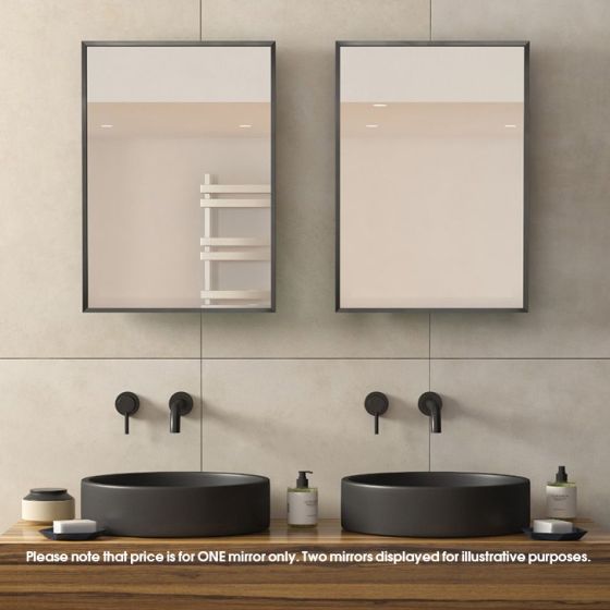 Ultra-slim Black Frame Mirror (Tall)