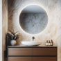 Round Backlit Bathroom Mirror (Slim)