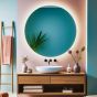 Round Backlit Bathroom Mirror (Slim)