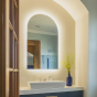 Arched Backlit Bathroom Mirror (Slim)