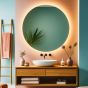 Round Backlit Bathroom Mirror (Slim)