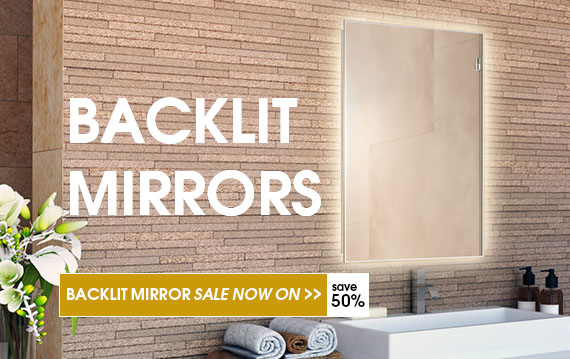 Backlit mirror range